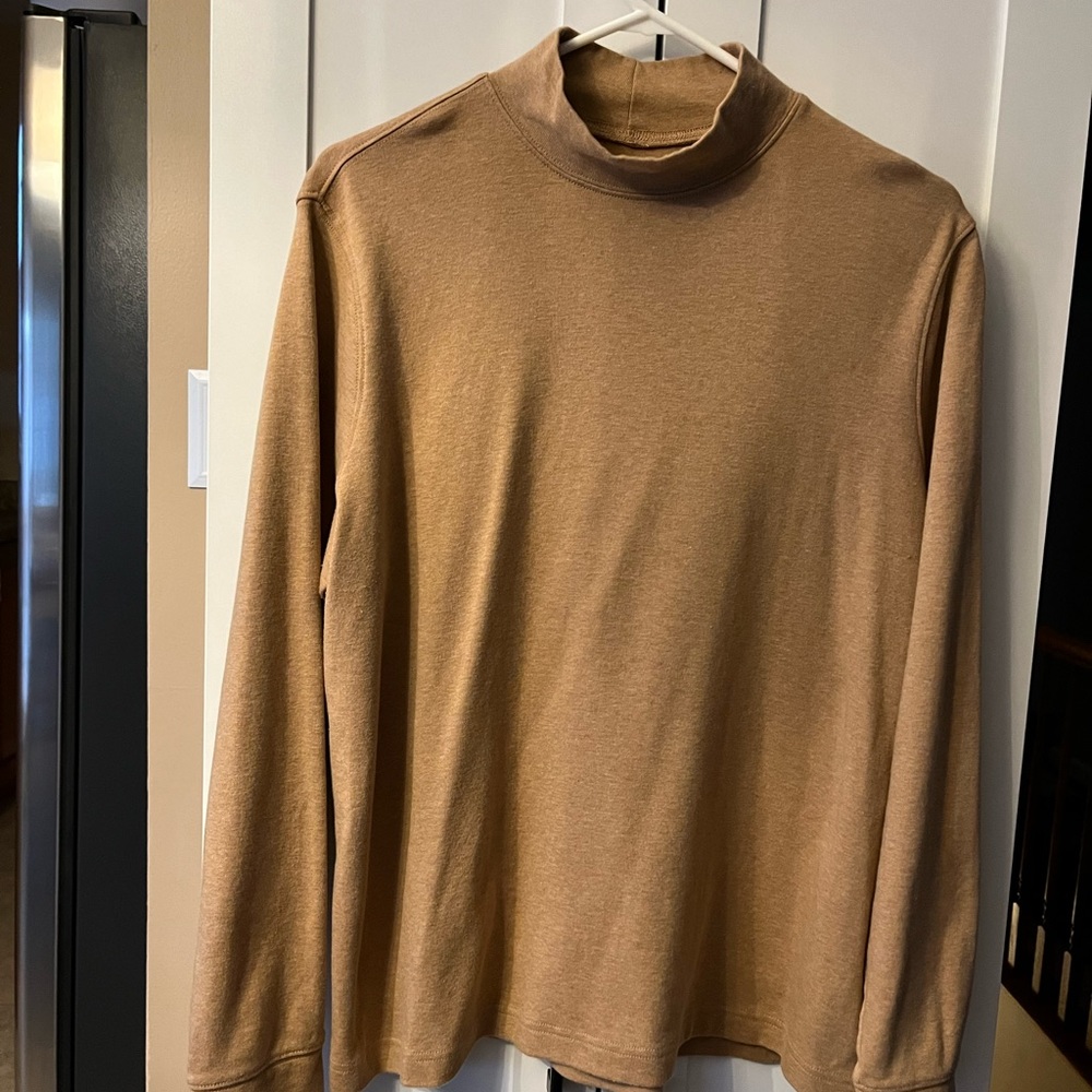 Womens Lands End Long-sleeved Mock Neck XL